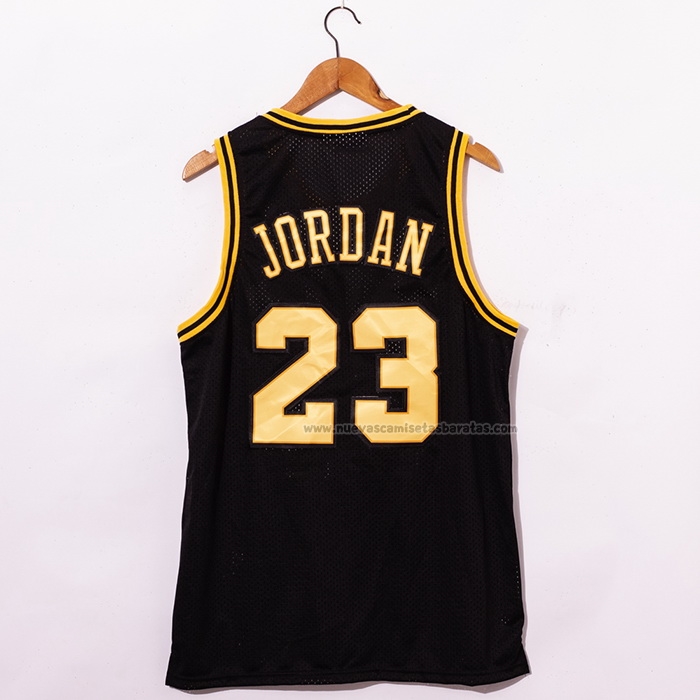 Camiseta Chicago Bulls Michael Jordan NO 23 1998 NBA Fianls Retro Negro